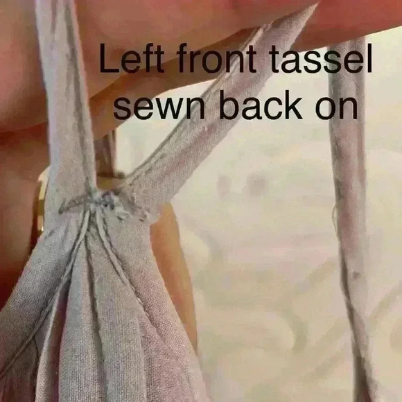 Soft Surroundings Eyelet Nightgown Maxi Dress 3X Purple 100% Cotton - Picture 8 of 11